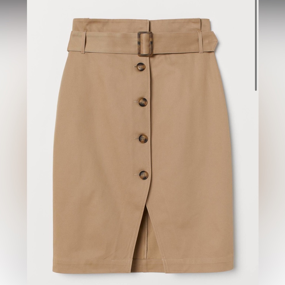 H&M HIGH SKIRT WITH BELT